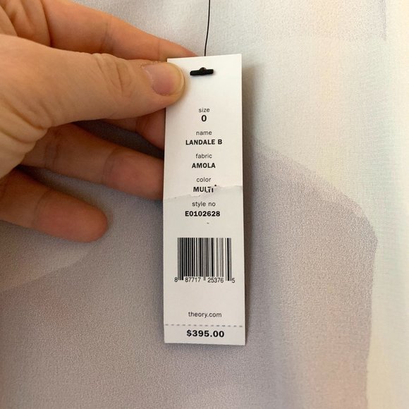 NWT Theory Landale 100% Silk Dress - Picture 7 of 14